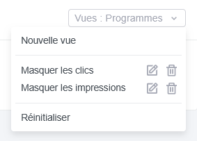 Vues personnalisées