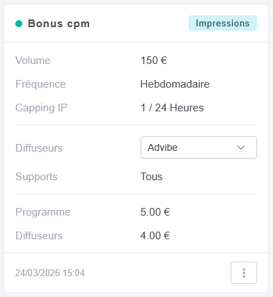 Règles du programme